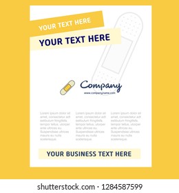 Plaster Title Page Design for Company profile ,annual report, presentations, leaflet, Brochure Vector Background