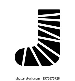 plaster vector glyph flat icon 