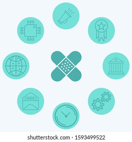 Plaster vector icon sign symbol