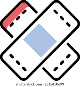 Gips-Vektorgrafik auf transparentem Hintergrund. Hochwertige Symbole. Zeilenfarbige Vektorsymbole für Konzept und Grafikdesign.