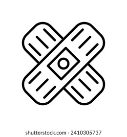 Plaster Vector Line Icon Design