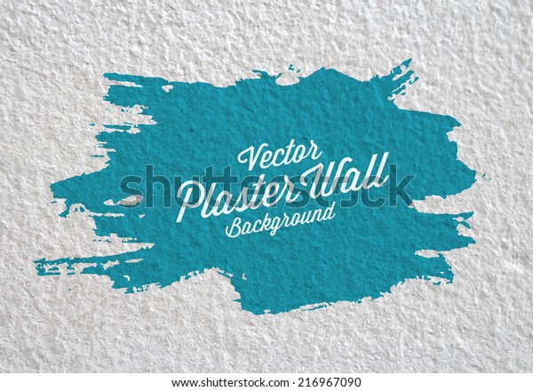 Plaster Wall Paint Splotch Background Vector Stock Image