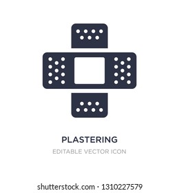 plastering icon on white background. Simple element illustration from Medical concept. plastering icon symbol design.