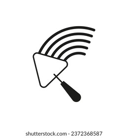 Plastering icon. Vector illustration. EPS 10.