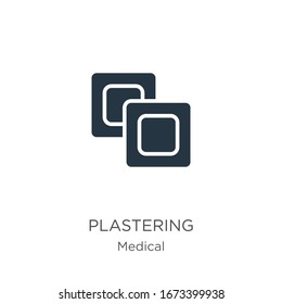 Plastering icon vector. Trendy flat plastering icon from medical collection isolated on white background. Vector illustration can be used for web and mobile graphic design, logo, eps10