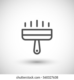 Plastering line icon