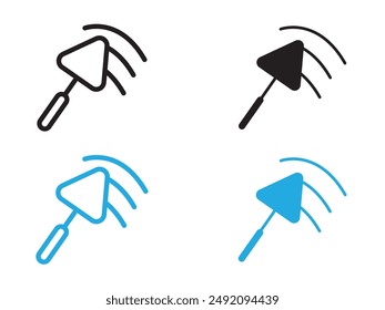 Gipsprozess-Symbol Schwarz-Weiß-Vektorgrafik Umrisszeichen