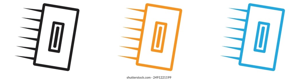 Plastering process vector logo set collection for web app ui