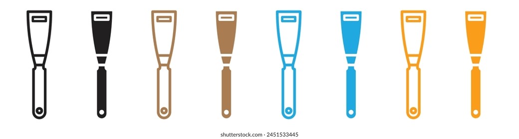 Plastering Tool Icon for Smoothing Surfaces in Construction Work