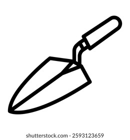 Plastering Trowel Glyph Icon Design For Personal nad Commercial Use