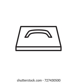 plastering trowel icon