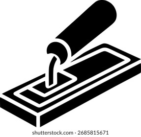 Señal de la paleta de enyesado, símbolo, Vector, arte