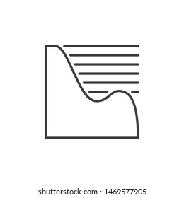 Plastering vector concept icon or symbol in outline style