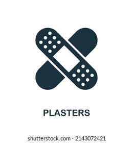 Plasters icon. Simple element from healthcare collection. Creative Plasters icon for web design, templates, infographics and more