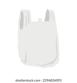 Plastic bag flat design icon