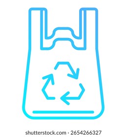 Elemento de icono de bolsa de plástico para el diseño