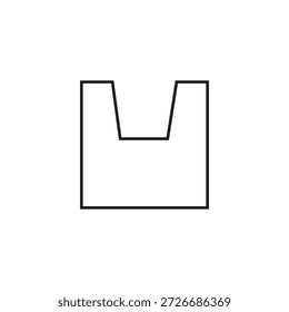 plastic bag icon illustratuion element design