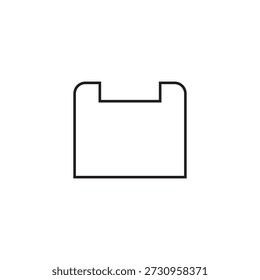 projeto de elemento de ilustração ícone saco plástico