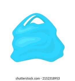 Plastic bag icon. Package. Shopping. Color silhouette. Front side view. Vector simple flat graphic illustration. Isolated object on a white background. Isolate.