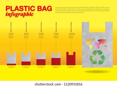 Plastic Bag Infographic Vector Eps 10 Stock Vector (Royalty Free ...