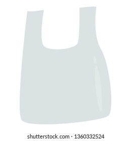 plastic bag isolated on white background. vector illustration