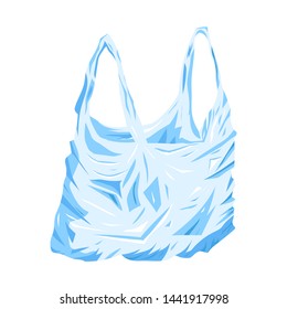 Plastic bag on a white background