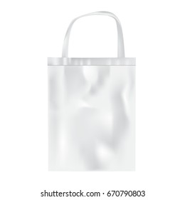 Plastic Bag On White Background, Vector