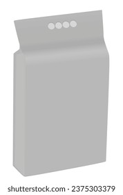 Plastic bag template. vector illustration
