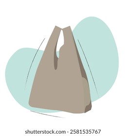 Plastic bag vector,plastic bags flat vector illustration