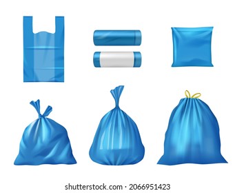 Free Vector  Purple plastic bags for garbage set package for trash and  rubbish with handle vector illustration container and roll on transparent  background supermarket disposable pack