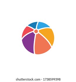 Plastic ball graphic design template vector isolated illustration