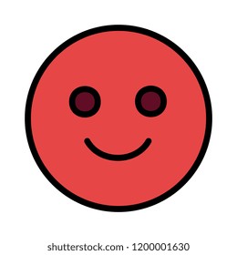 plastic ball with happy face