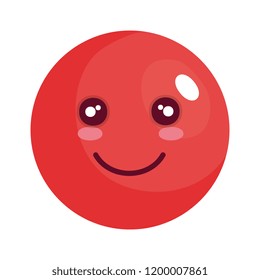 plastic ball with happy face