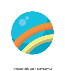 globo plástico niño juguete tipo plano icono ilustración vectorial diseño