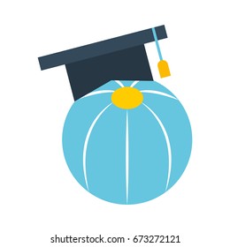 plastic balloon with hat graduation