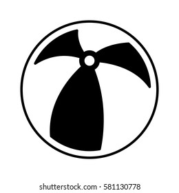 plastic balloon isolated icon