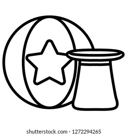 plastic balloon with star