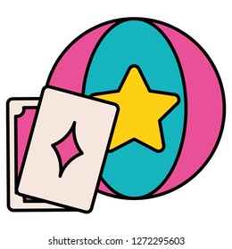 plastic balloon with star