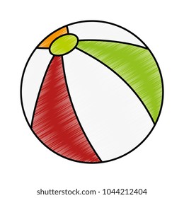 plastic balloon toy icon vector illustration design