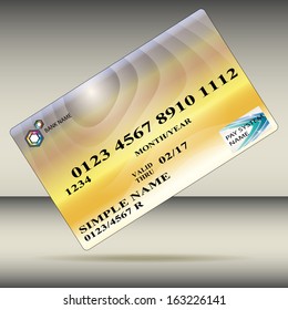 plastic bank card