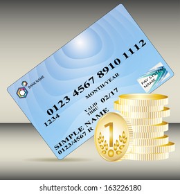 plastic bank card