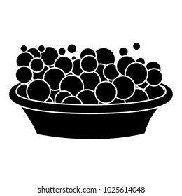 plastic basin container foam bubbles clean