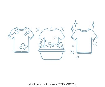 Plastic basin with soap suds bowl with water and washing detergent vector illustration isolated on white background