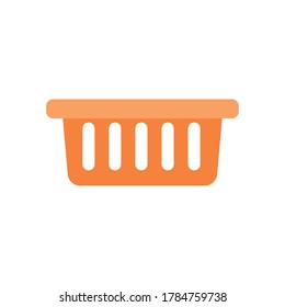 Plastic basket household. Basket icon - Vector illustration