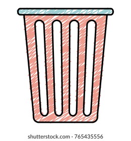 plastic basket laundry icon