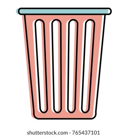 plastic basket laundry icon