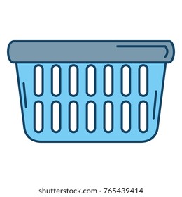 plastic basket laundry icon