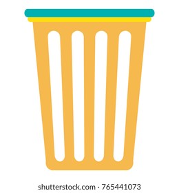plastic basket laundry icon