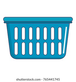 plastic basket laundry icon