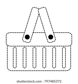 plastic basket picnic icon